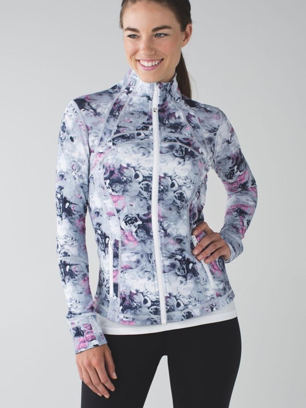 Lululemon Floral Define Jacket 🩶💗🤍